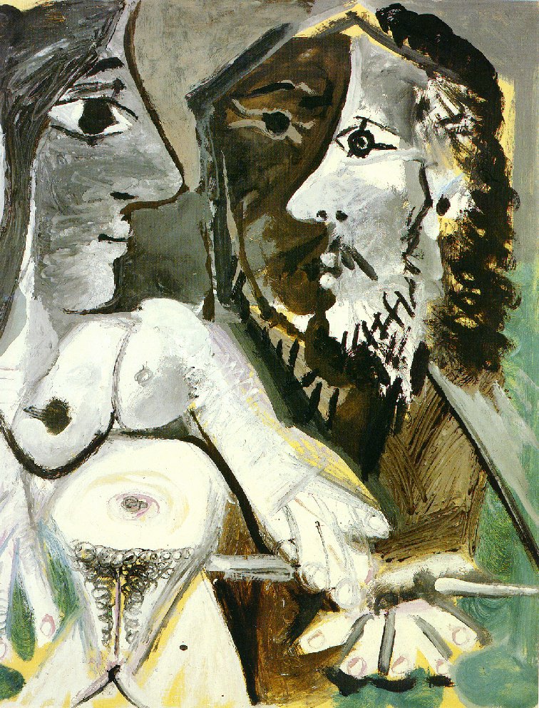 Picasso Naked woman and musketeer 1967